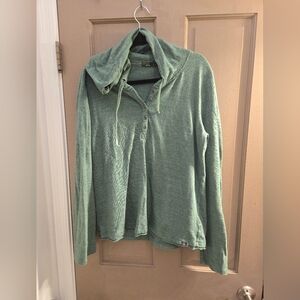 Prana XL hooded sage green top